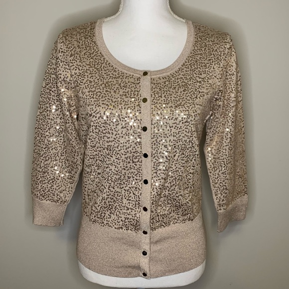 WHBM sequin cardigan - Picture 1 of 8